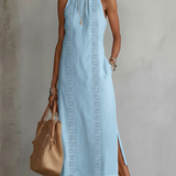 Midi Dress | Embroidered Sleeveless Summer Dress | Elegant Versatile 8