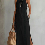 Midi Dress | Embroidered Sleeveless Summer Dress | Elegant Versatile 9