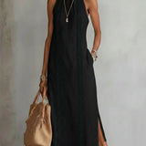Midi Dress | Embroidered Sleeveless Summer Dress | Elegant Versatile 9