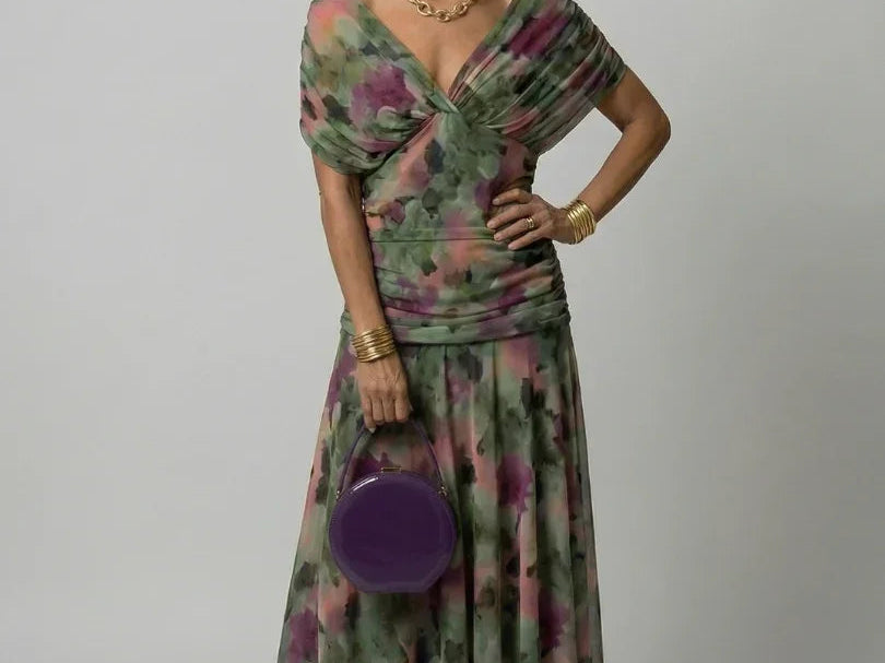 Midi Dress | Off Shoulder Floral Midi Dress | Elegant Comfortable Summer Outfit 10