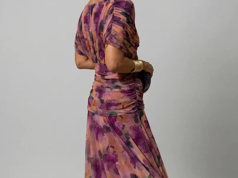 Midi Dress | Off Shoulder Floral Midi Dress | Elegant Comfortable Summer Outfit 2
