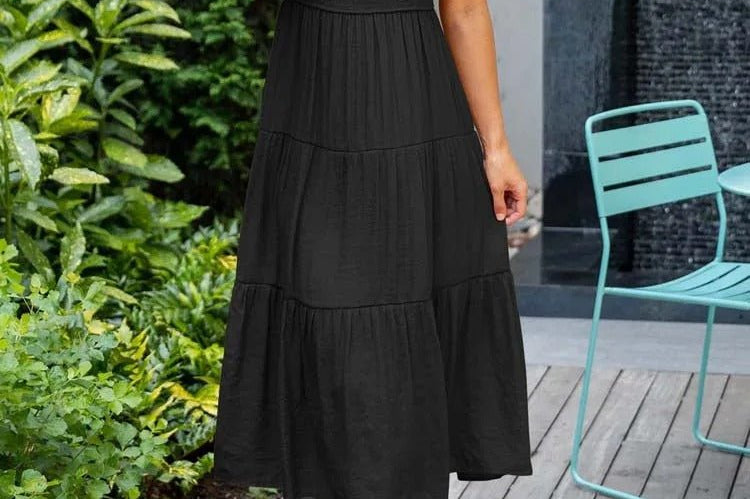 Midi Dress | Tiered Design | Elegant Long Sleeve Midi Dress | Flattering Comfortable 10