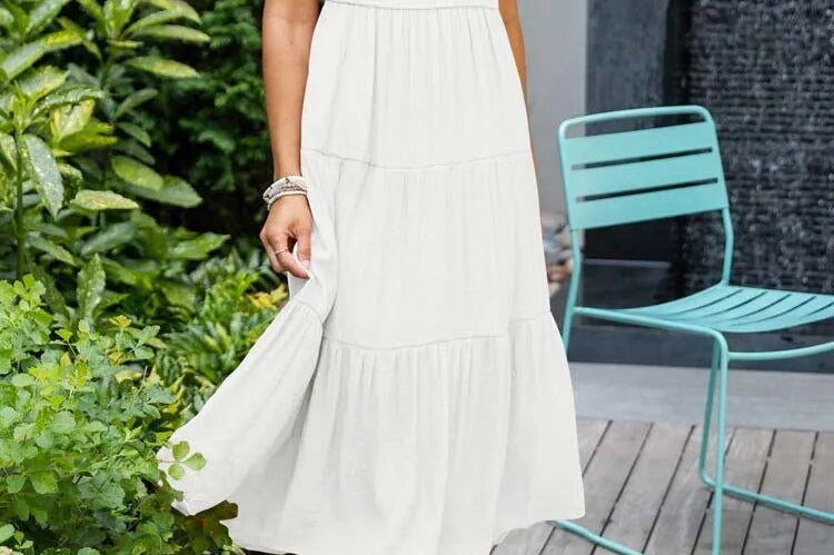 Midi Dress | Tiered Design | Elegant Long Sleeve Midi Dress | Flattering Comfortable 11
