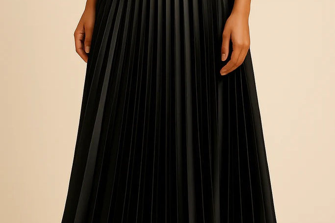 Midi Skirt | Elegant Pleated High-Waist Design 0