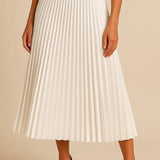 Midi Skirt | Elegant Pleated High-Waist Design 1