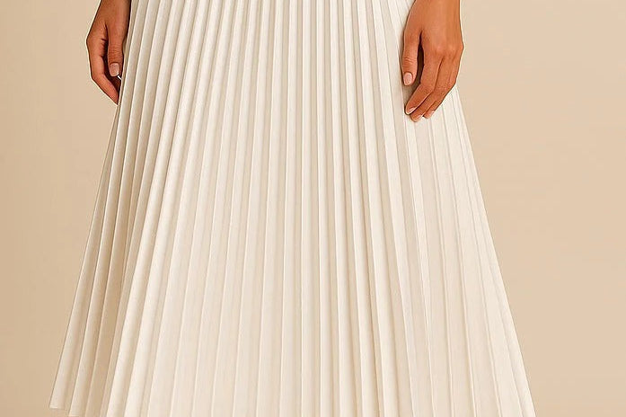 Midi Skirt | Elegant Pleated High-Waist Design 1