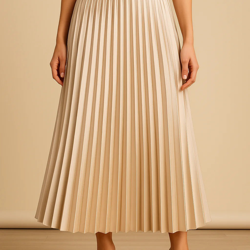Midi Skirt | Elegant Pleated High-Waist Design 3