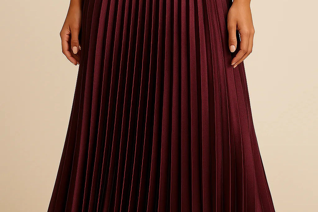 Midi Skirt | Elegant Pleated High-Waist Design 5