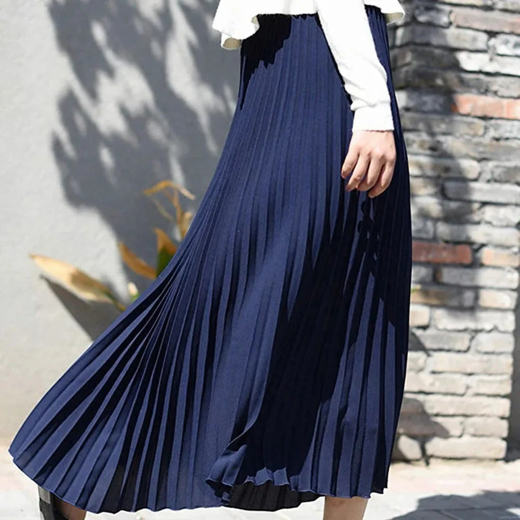 Midi Skirt | Elegant Pleated High-Waist Design 6