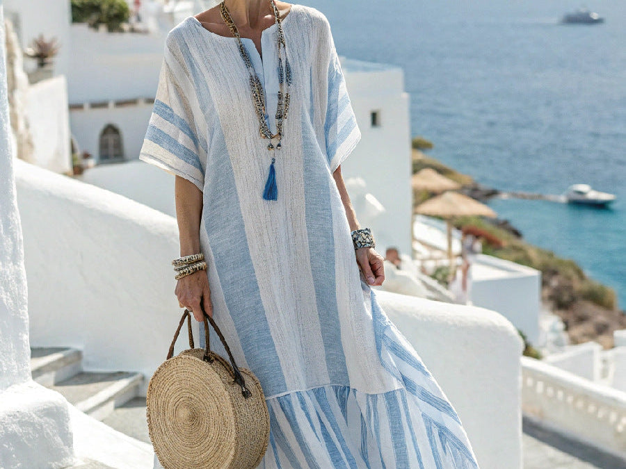 Naomi | Women's Summer Caftan Dress with Lightweight Fabric | Plus Size Available for Ultimate Comfort 3