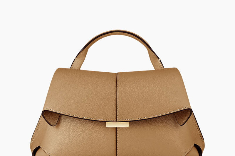 Brittany - Women's Folded Textured Leather Mini Crossbody Bag