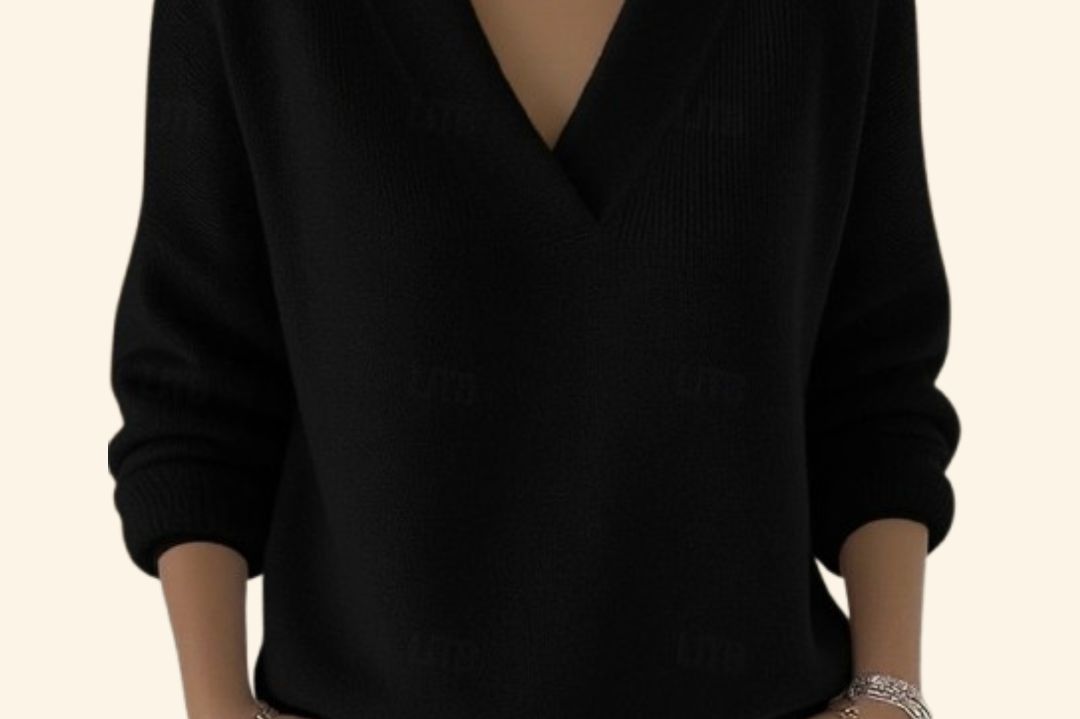 Women's Soft-Knit V-Neck Blouse | Elegant Versatile Top