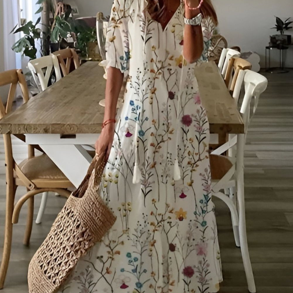 Charming Boho Dress | Effortless boho style with flowy design