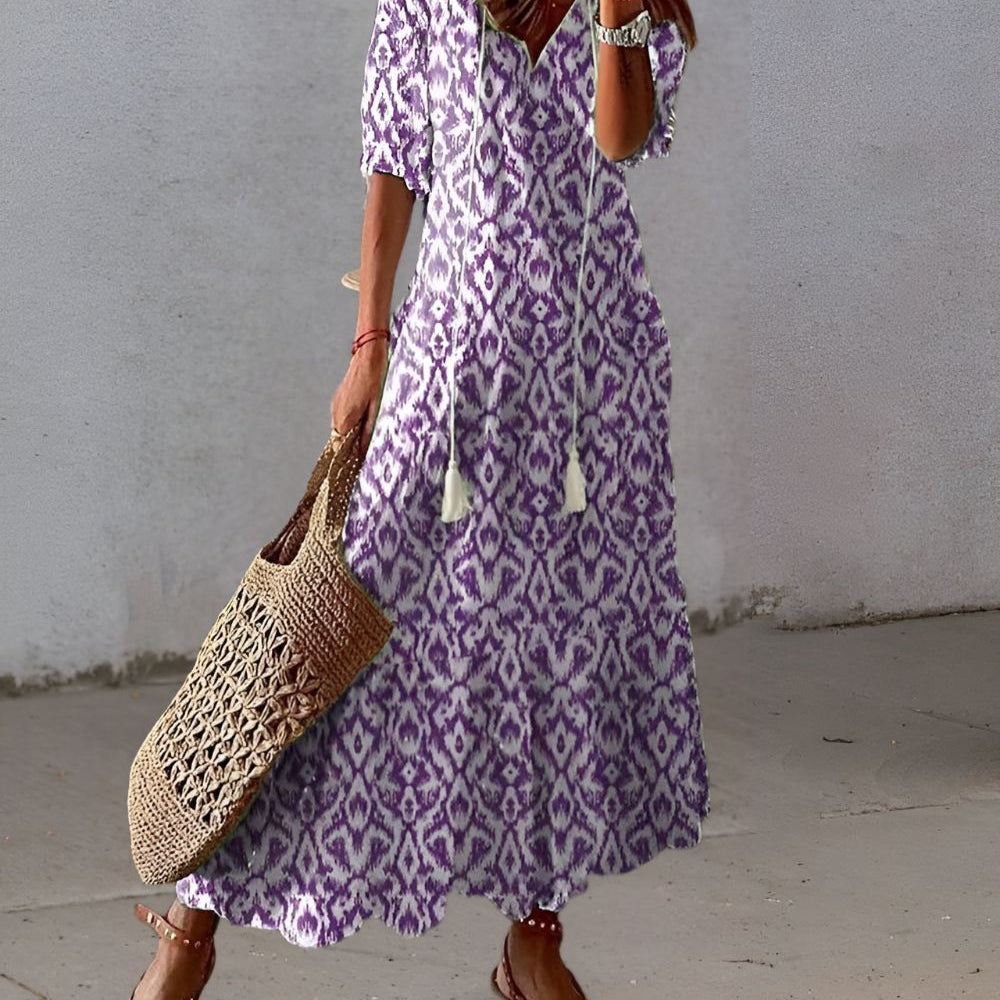 Charming Boho Dress | Effortless boho style with flowy design