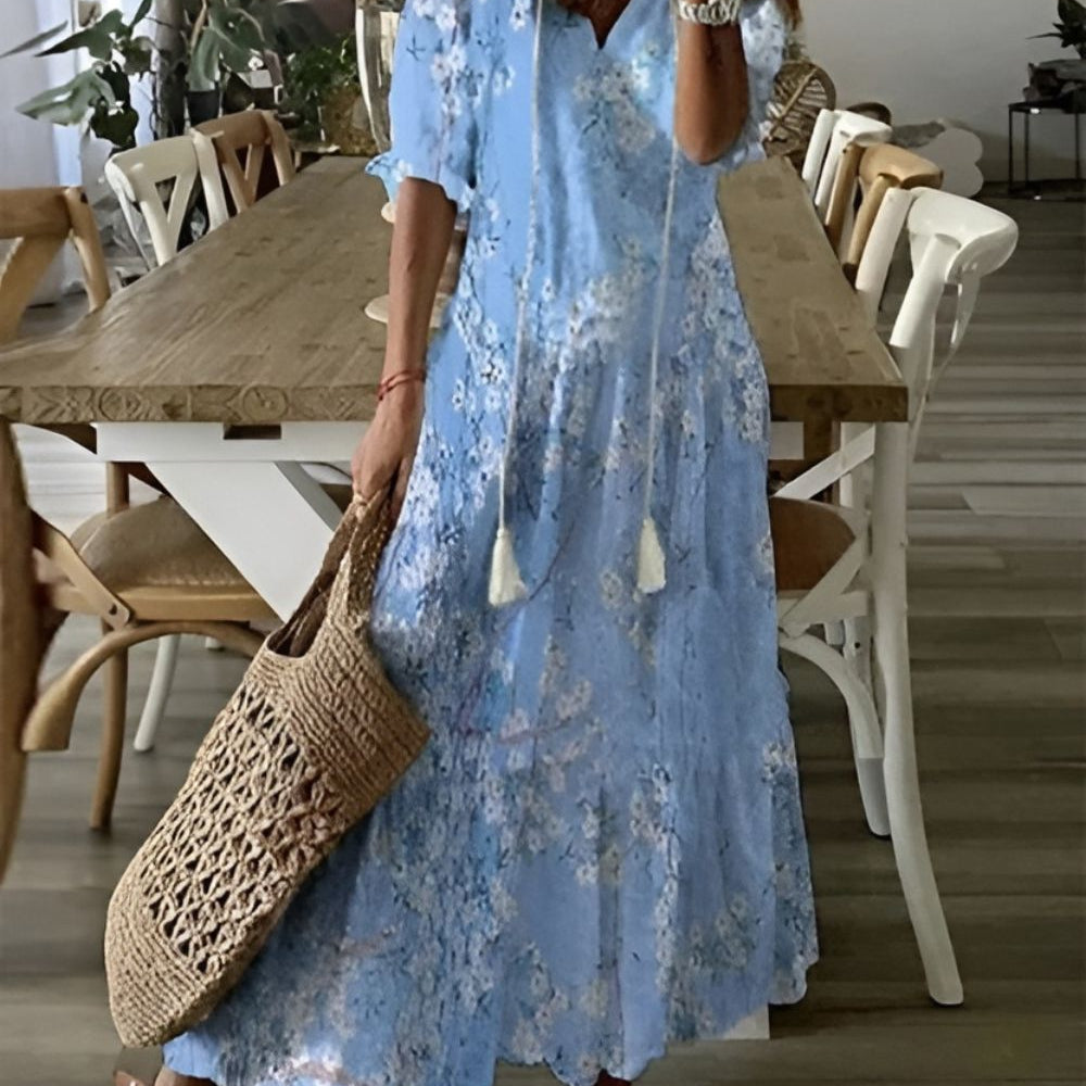 Charming Boho Dress | Effortless boho style with flowy design