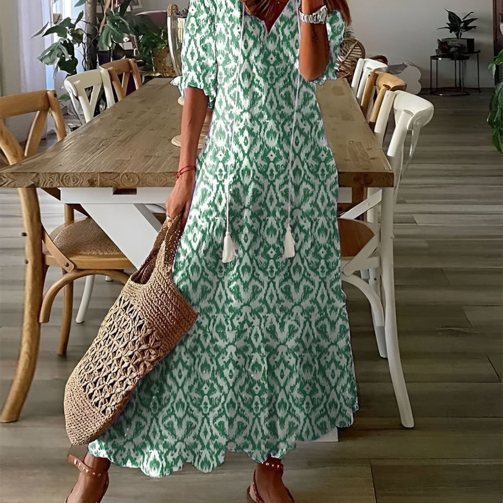Charming Boho Dress | Effortless boho style with flowy design