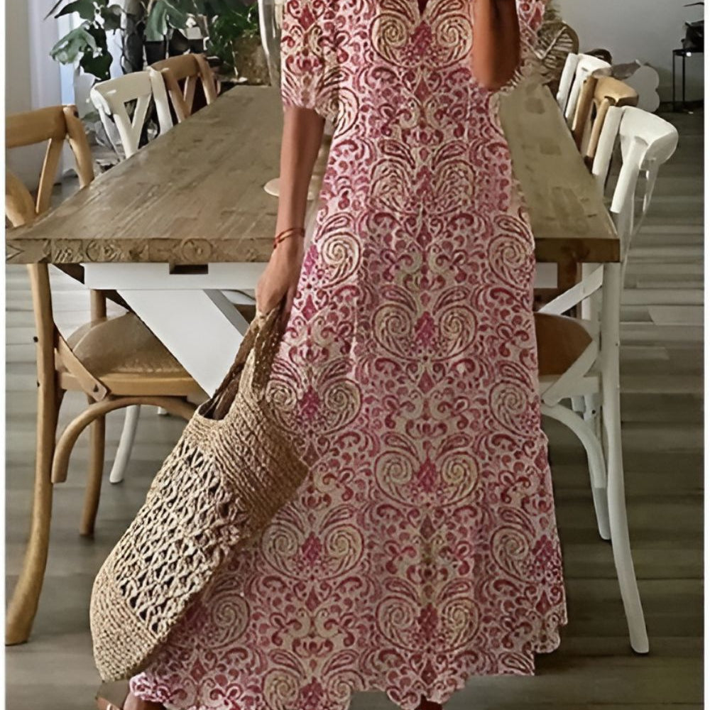 Charming Boho Dress | Effortless boho style with flowy design