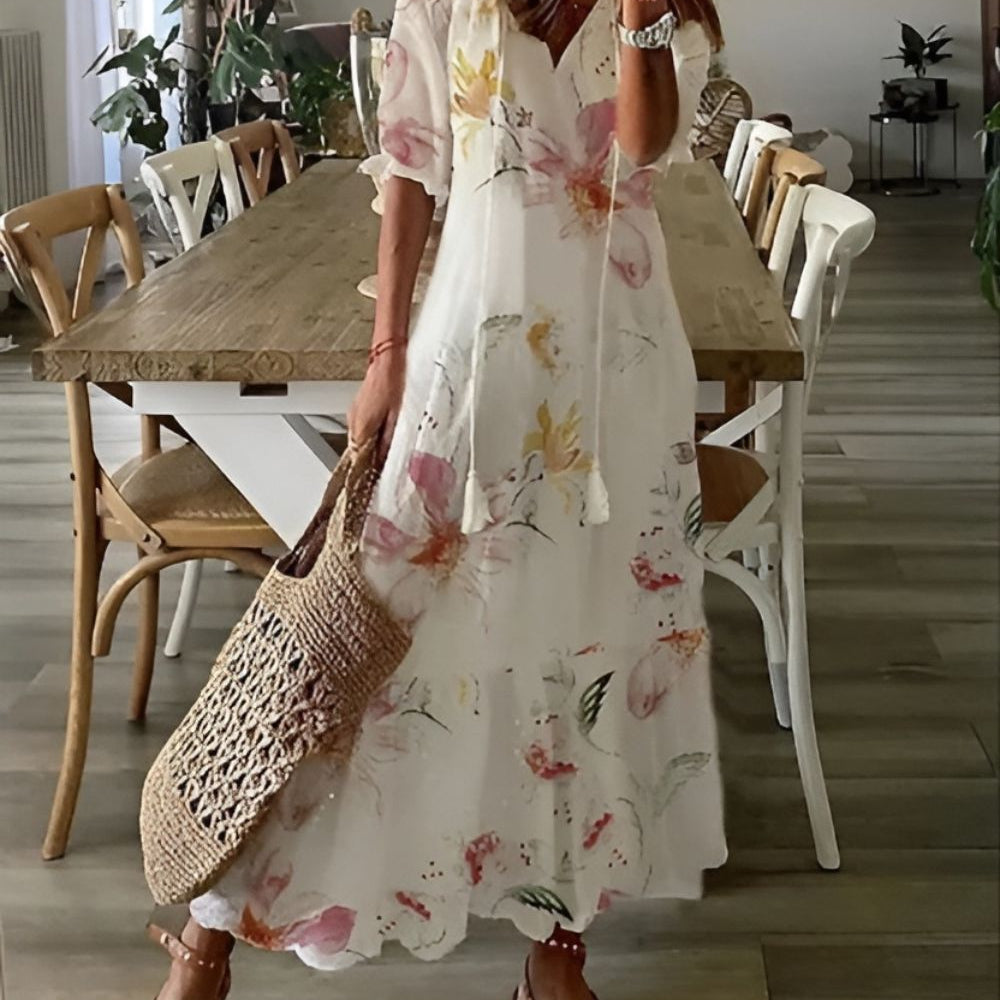 Charming Boho Dress | Effortless boho style with flowy design