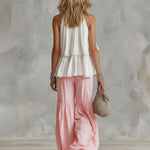 Ophira | Women's Outfit with Mock Neck Top & Wide Leg Pants Set for Effortless Style 1