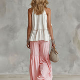Ophira | Women's Outfit with Mock Neck Top & Wide Leg Pants Set for Effortless Style 1