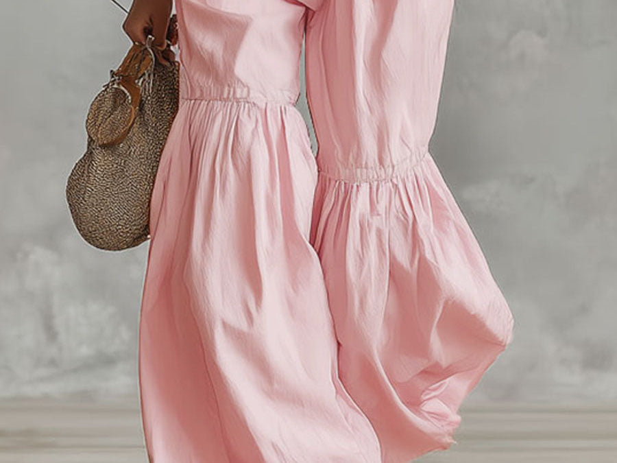 Ophira | Women's Outfit with Mock Neck Top & Wide Leg Pants Set for Effortless Style 3