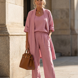 Pants Set | Relaxed Three-Piece Outfit | Comfortable Lightweight Casual Wear 0