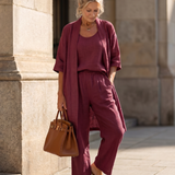 Pants Set | Relaxed Three-Piece Outfit | Comfortable Lightweight Casual Wear 8