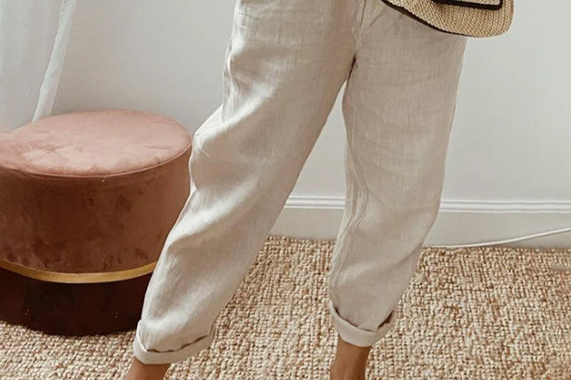 Pants | Elegant Lightweight Ankle-Length Trousers for Spring | Stylish Comfortable 0
