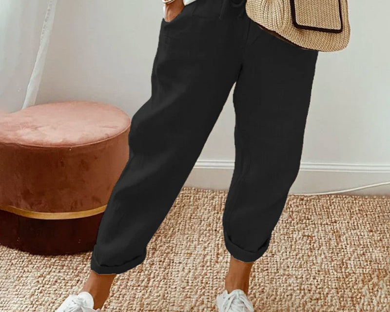 Pants | Elegant Lightweight Ankle-Length Trousers for Spring | Stylish Comfortable 1