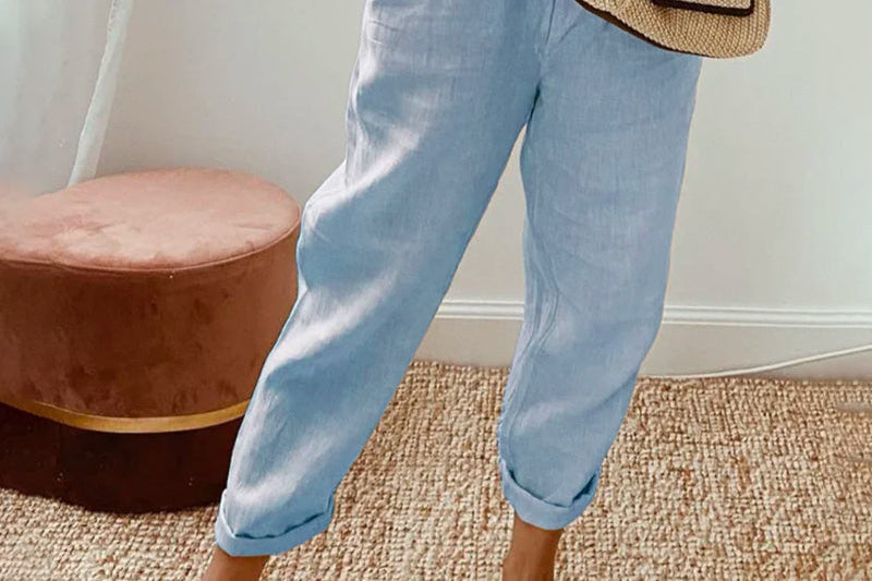 Pants | Elegant Lightweight Ankle-Length Trousers for Spring | Stylish Comfortable 2