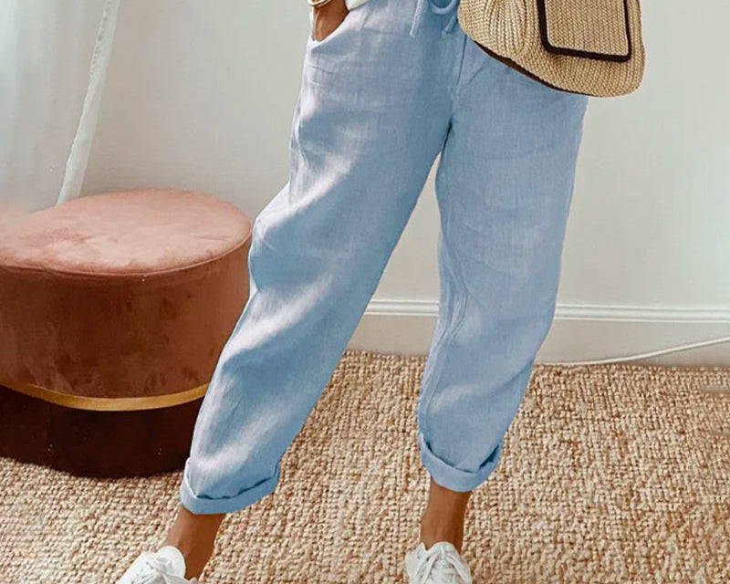 Pants | Elegant Lightweight Ankle-Length Trousers for Spring | Stylish Comfortable 2
