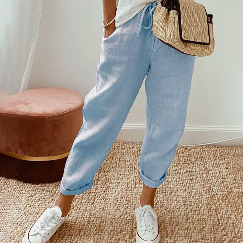 Pants | Elegant Lightweight Ankle-Length Trousers for Spring | Stylish Comfortable 2