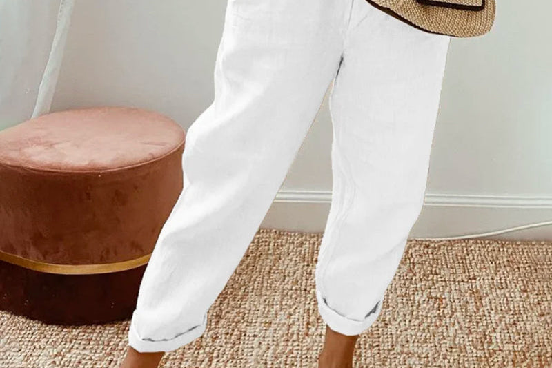 Pants | Elegant Lightweight Ankle-Length Trousers for Spring | Stylish Comfortable 3