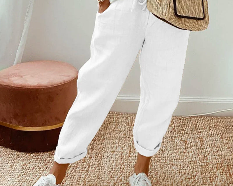 Pants | Elegant Lightweight Ankle-Length Trousers for Spring | Stylish Comfortable 3