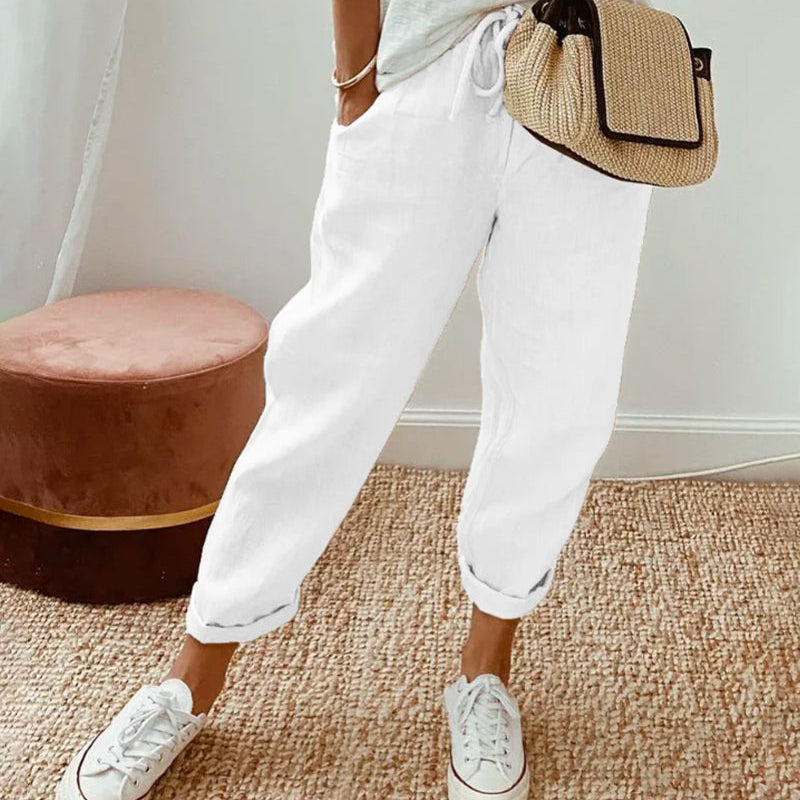 Pants | Elegant Lightweight Ankle-Length Trousers for Spring | Stylish Comfortable 3