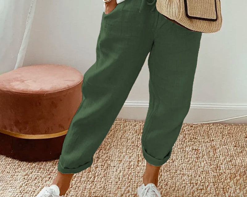 Pants | Elegant Lightweight Ankle-Length Trousers for Spring | Stylish Comfortable 4