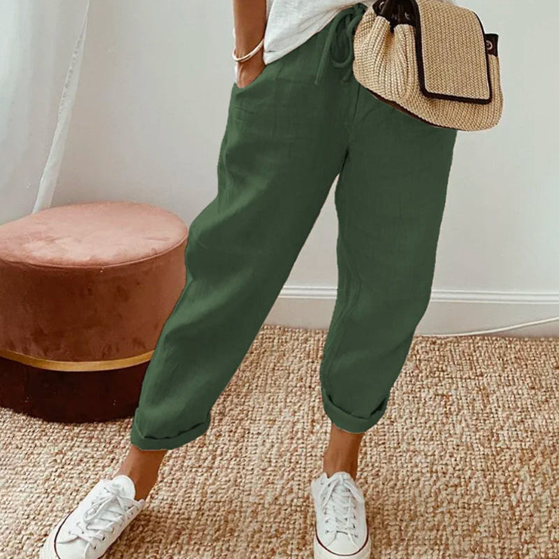Pants | Elegant Lightweight Ankle-Length Trousers for Spring | Stylish Comfortable 4