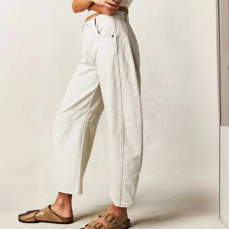 Pants | Loose Fit Straight-Leg Trousers | Comfortable Casual Wear 6