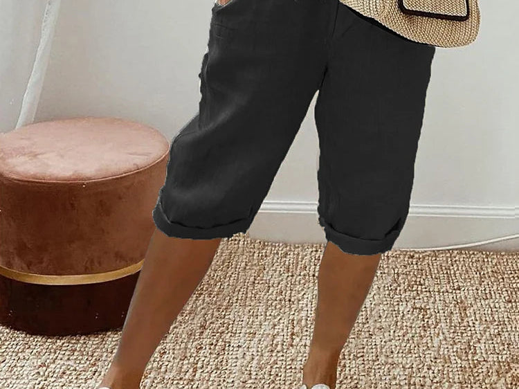 Pants | Relaxed Fit Knee-Length Trousers | Comfortable Everyday Wear 0