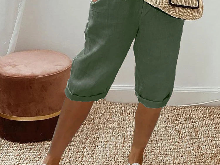Pants | Relaxed Fit Knee-Length Trousers | Comfortable Everyday Wear 2