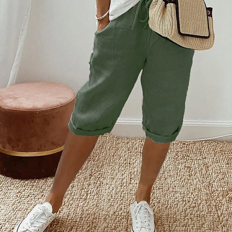 Pants | Relaxed Fit Knee-Length Trousers | Comfortable Everyday Wear 2