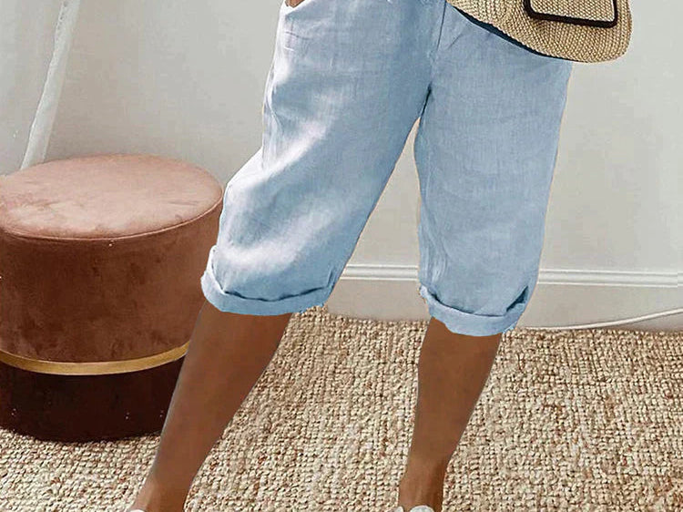 Pants | Relaxed Fit Knee-Length Trousers | Comfortable Everyday Wear 3