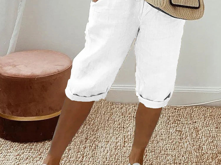 Pants | Relaxed Fit Knee-Length Trousers | Comfortable Everyday Wear 4