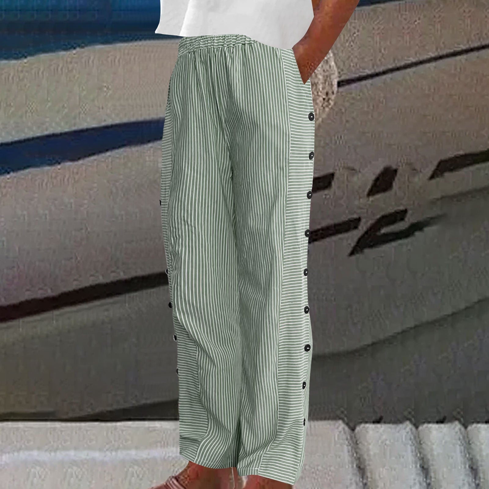 Pants | Striped Design | Casual Chic | Comfortable | Stylish 4