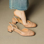Pumps | Sleek Slingback Shoes | Comfortable Almond-Toe Design 1