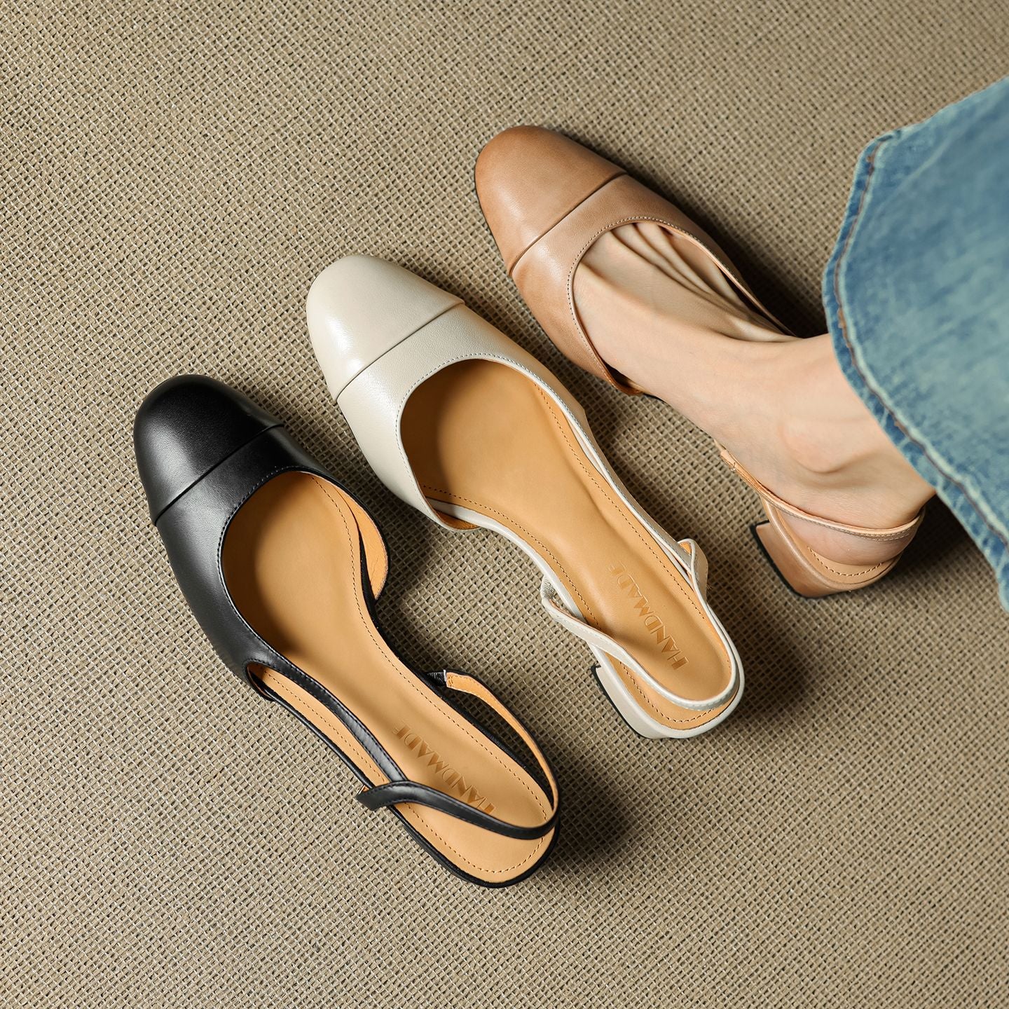 Pumps | Sleek Slingback Shoes | Comfortable Almond-Toe Design 5