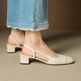 Pumps | Sleek Slingback Shoes | Comfortable Almond-Toe Design 8