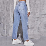 Ripped Jeans | Straight-Leg Casual Pants | Relaxed Urban Style 3