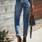 Ripped Jeans | Stretch Denim Pants | Trendy Casual Everyday Wear 1