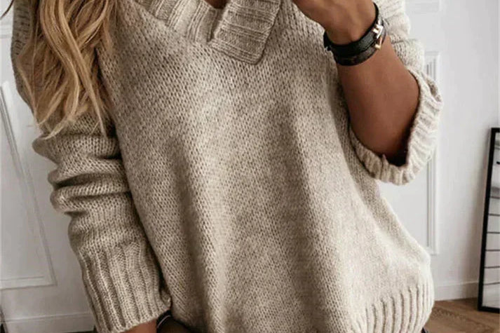 Women's Merino Wool V-Neck Pullover | Lightweight Breathable Knit Sweater